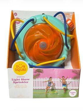 Sun Squad Spinning Light Show Sprinkler New in Box
